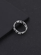 Anillo con detalle de corazón para hombre de 1 pieza, joyería de acero inoxidable